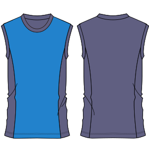 Fashion sewing patterns for MEN Sleeveless shirt Training top  9668